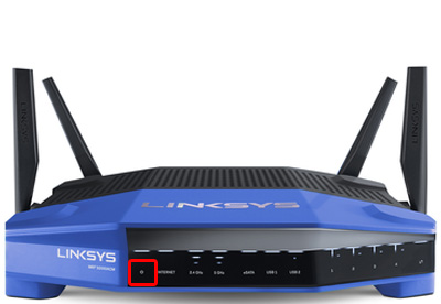 Reboot Linksys WiFi router