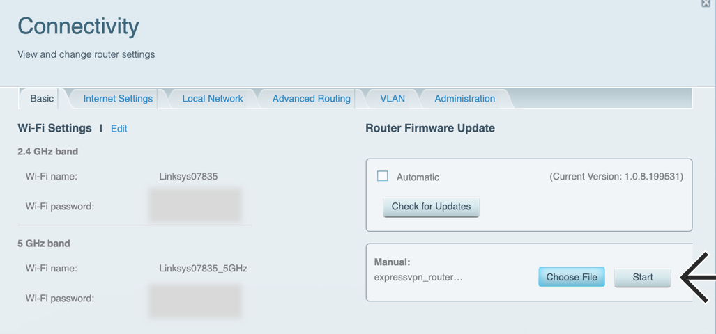 Linksys Smart Router Update